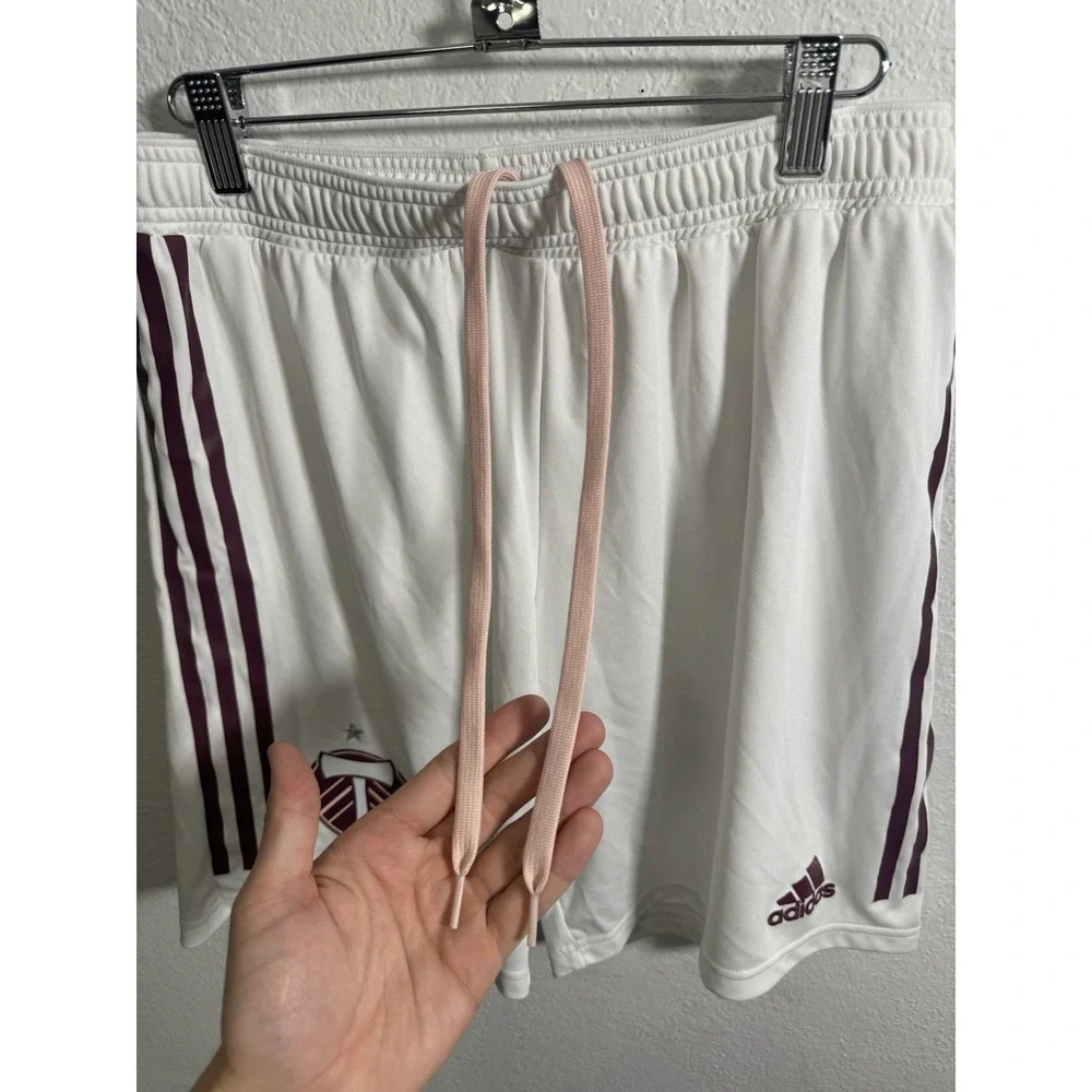 Adidas Portland Timbers‎ Shorts Mens Large L White Player Issued Game Unused #11